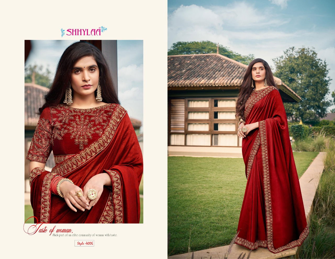 Shhylaa The Devi Collection Vol-3 Heavy Embroidery Lace And Heavy Blouse Latest Fancy Party Wear Pure Silk Saree Collection 